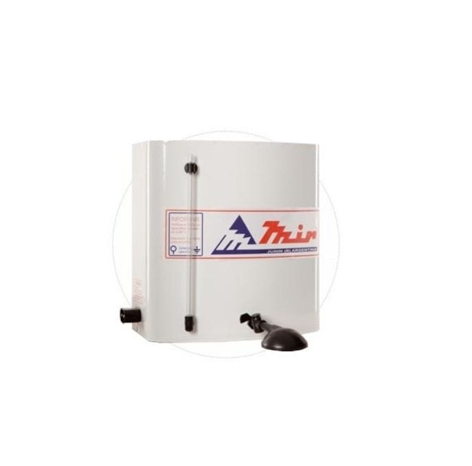 CALEFON DE MATERIAL EPOXI CON TUVO DE NIVEL DE 20LTS DE CAPACIDAD