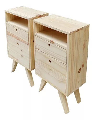 Mesa De Luz Nórdica Escandinava - Vista 2