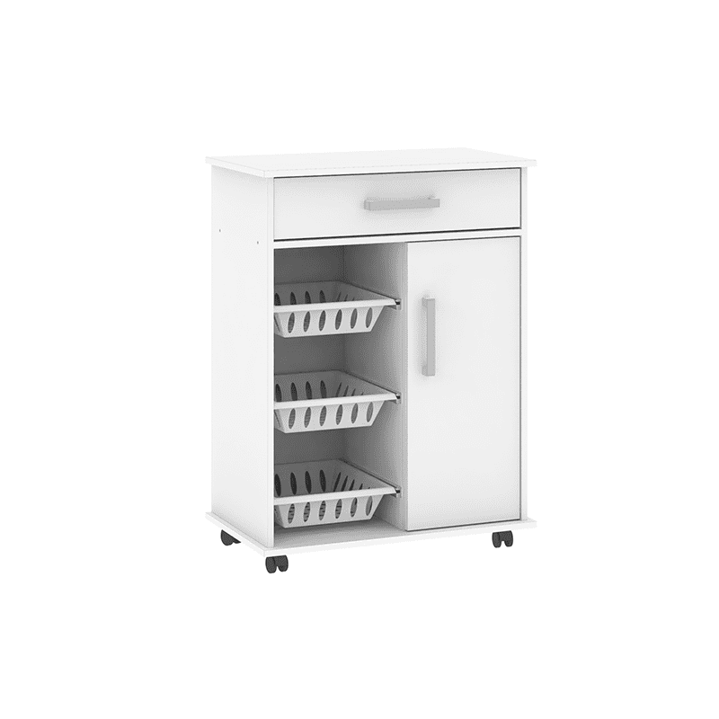 Mueble Apoyo Cocina Con Ruedas Frutero P/ Microondas